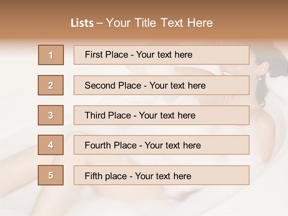 Natural Wellness Bathing PowerPoint Template