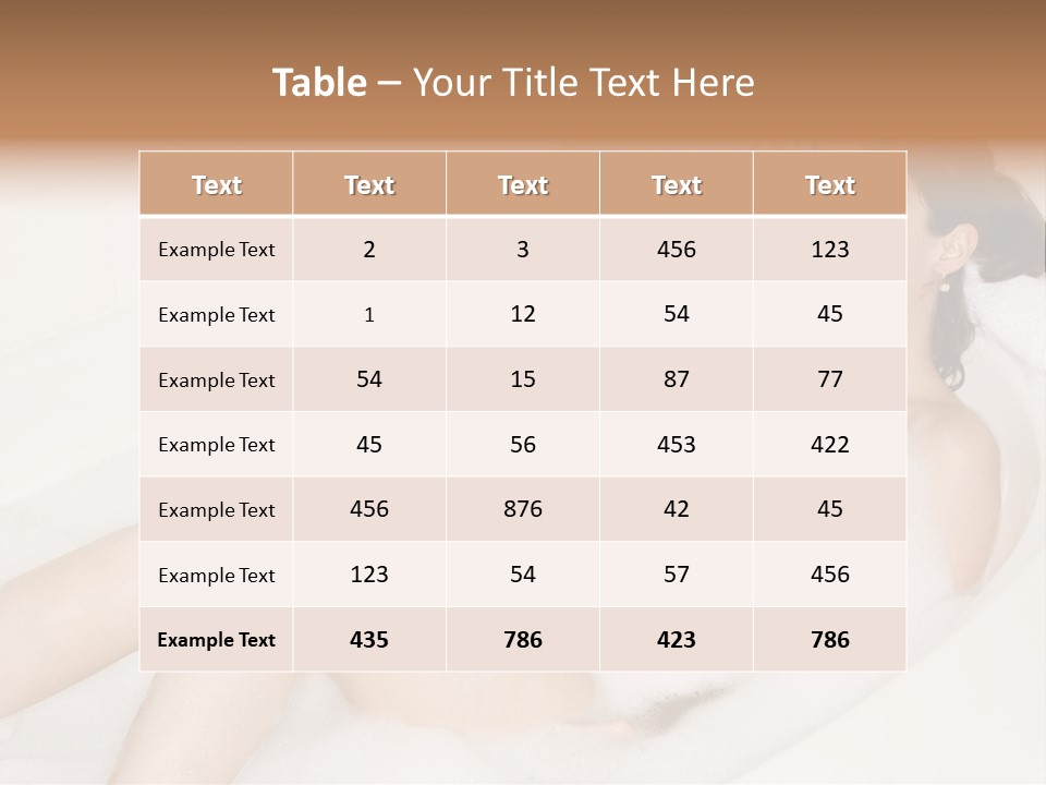 Natural Wellness Bathing PowerPoint Template