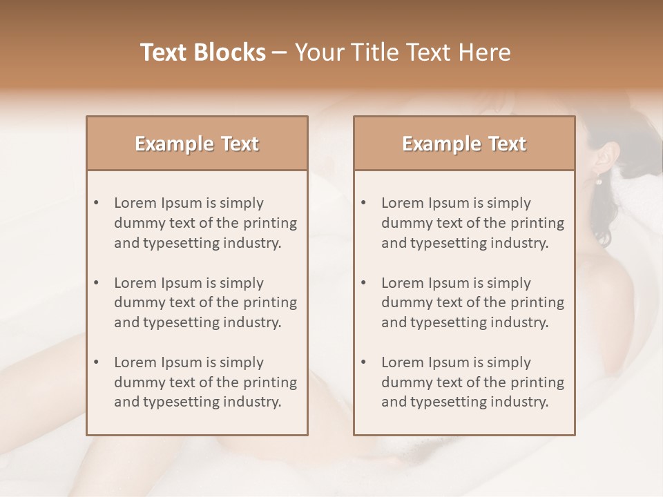 Natural Wellness Bathing PowerPoint Template