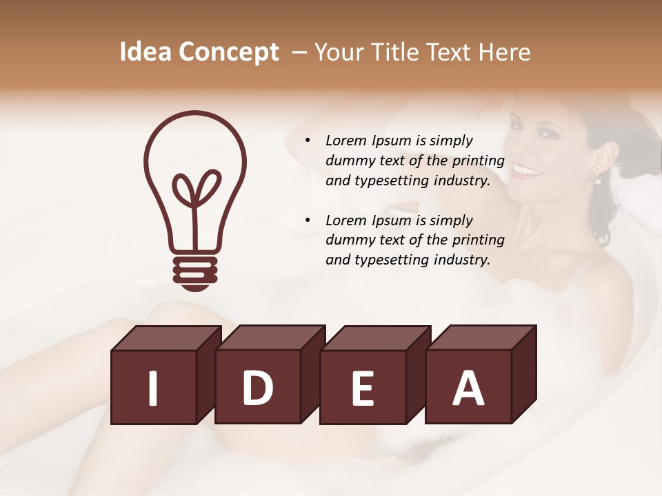 Natural Wellness Bathing PowerPoint Template