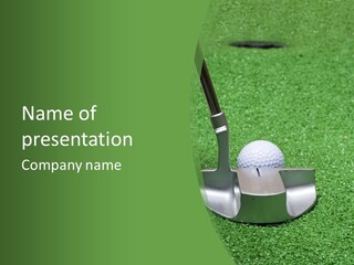 Par Turf Golf PowerPoint Template