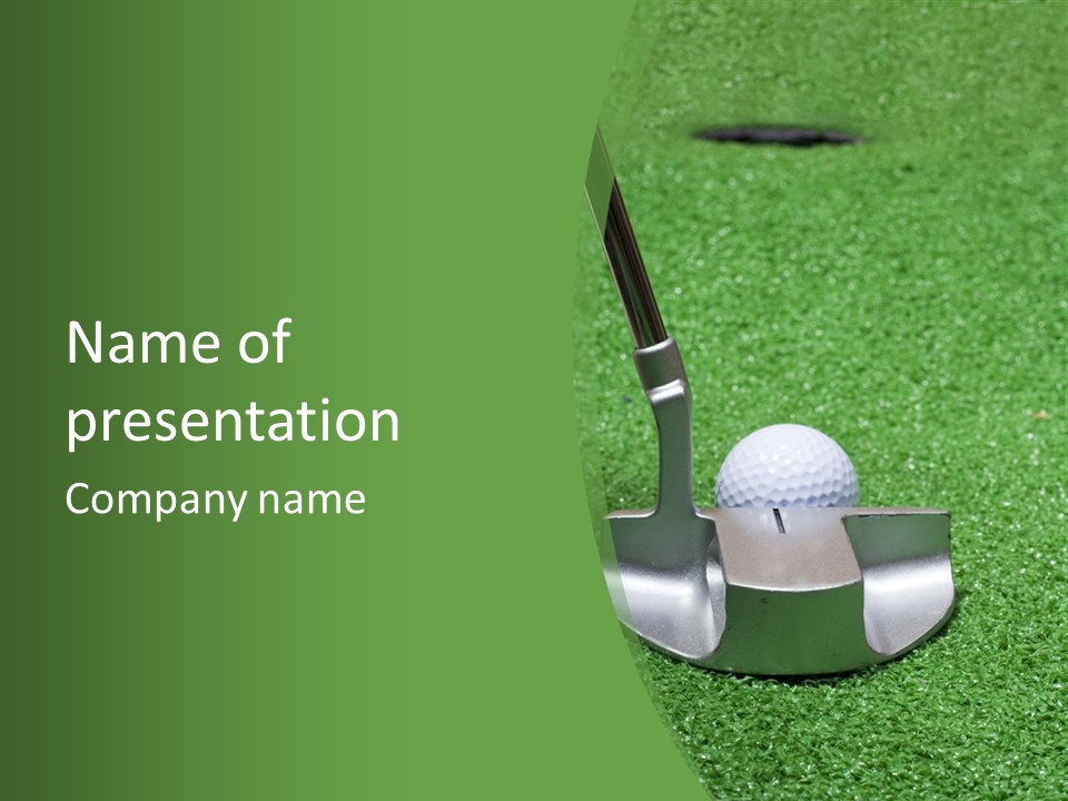 Par Turf Golf PowerPoint Template