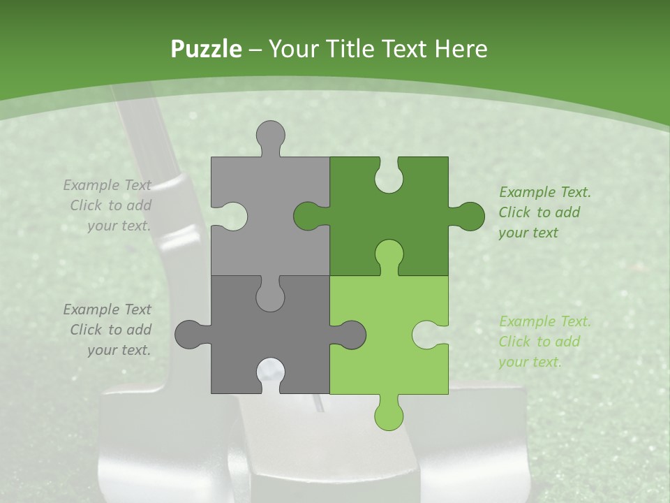 Par Turf Golf PowerPoint Template