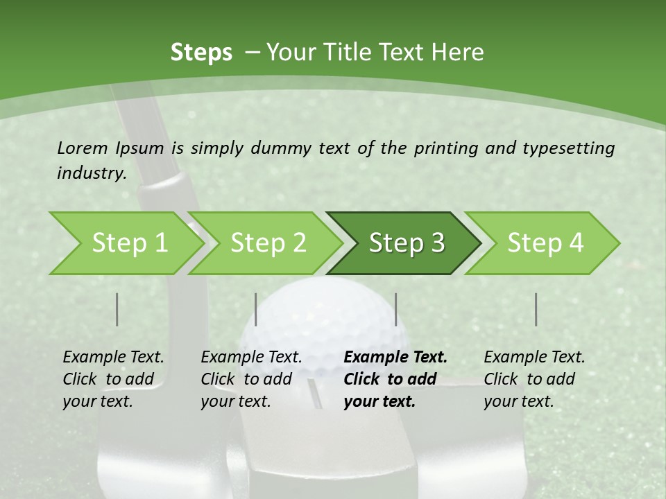 Par Turf Golf PowerPoint Template