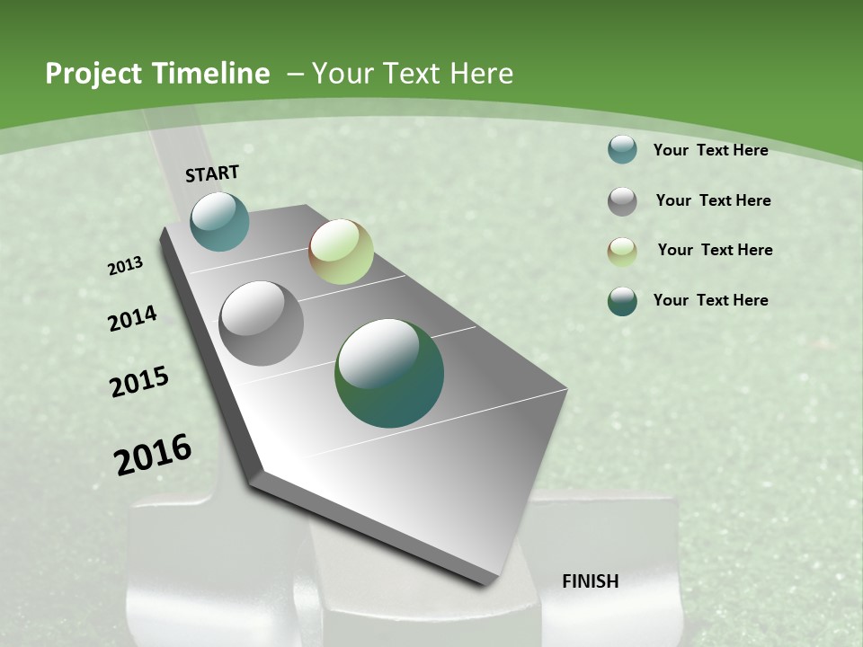 Par Turf Golf PowerPoint Template