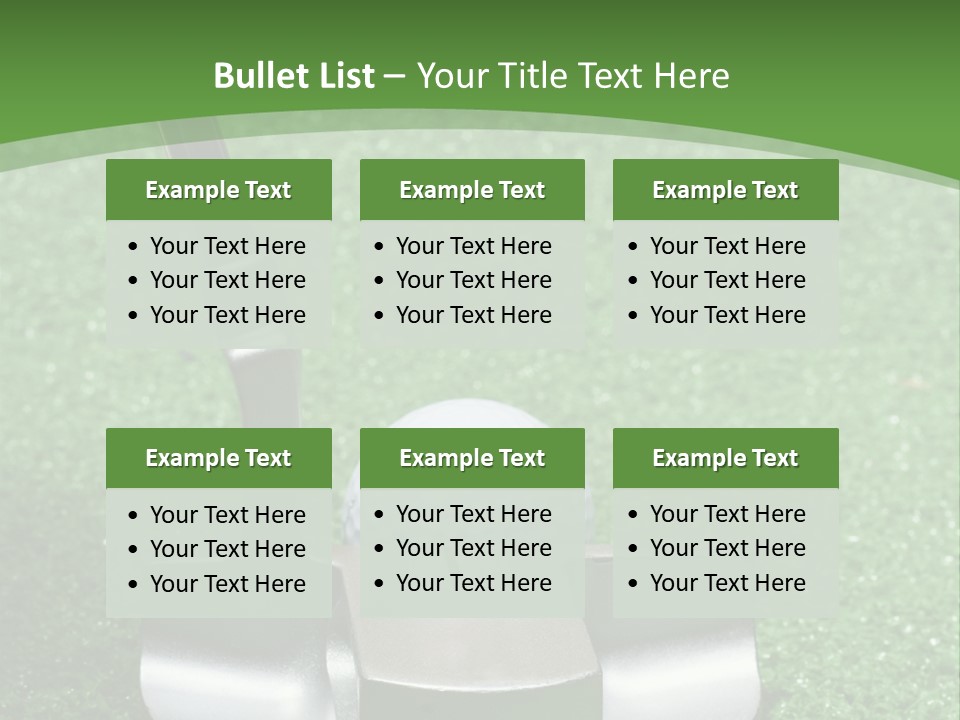 Par Turf Golf PowerPoint Template