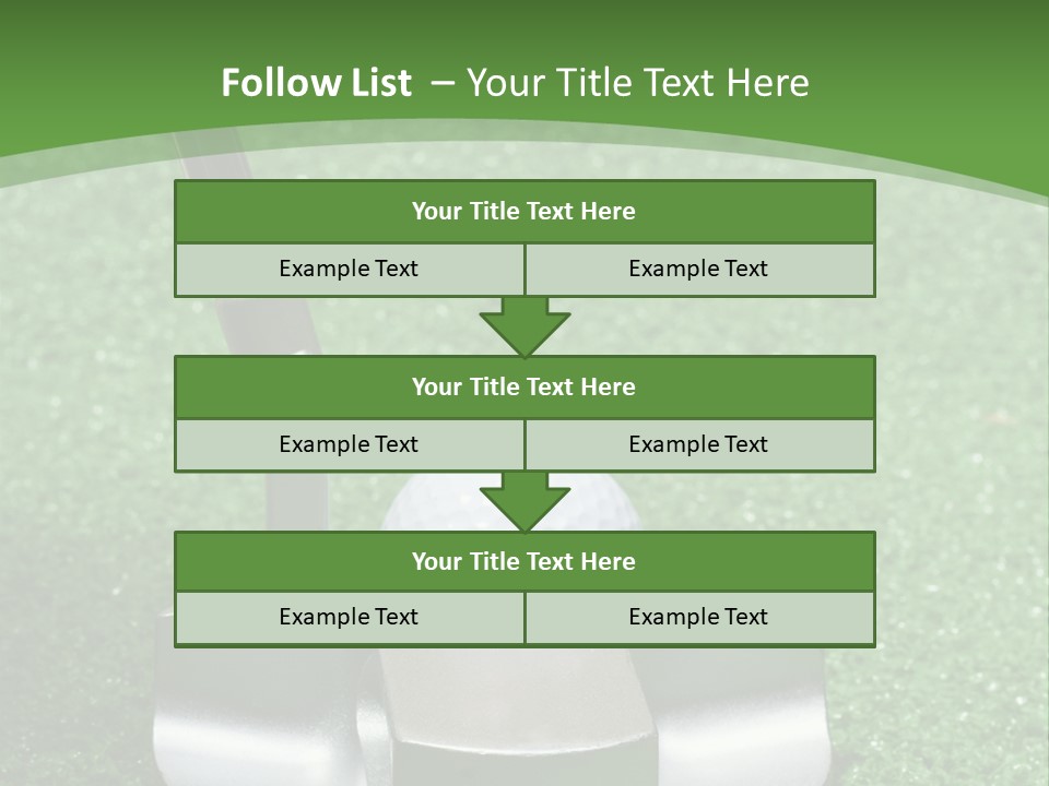Par Turf Golf PowerPoint Template