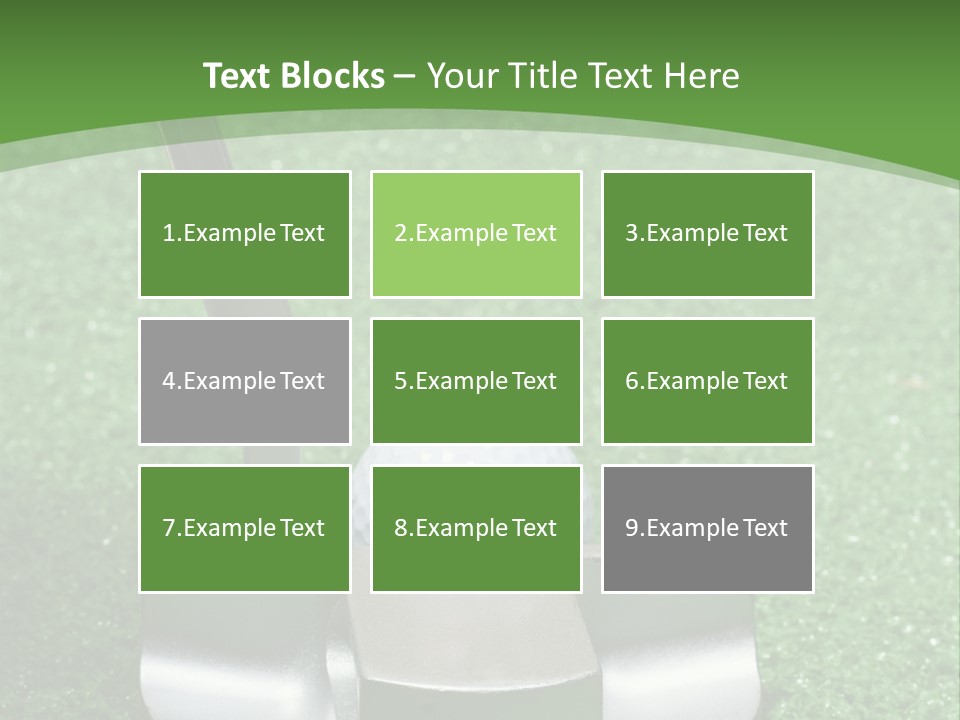 Par Turf Golf PowerPoint Template