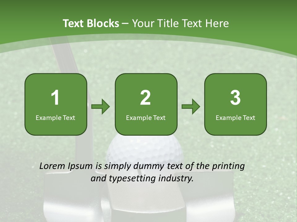 Par Turf Golf PowerPoint Template