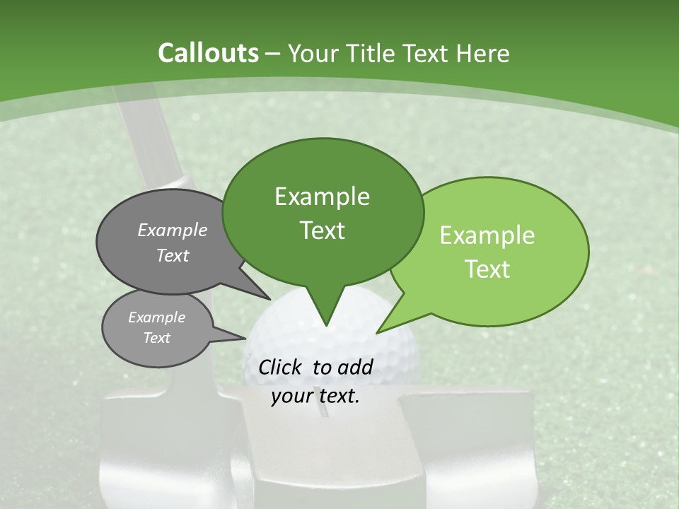Par Turf Golf PowerPoint Template