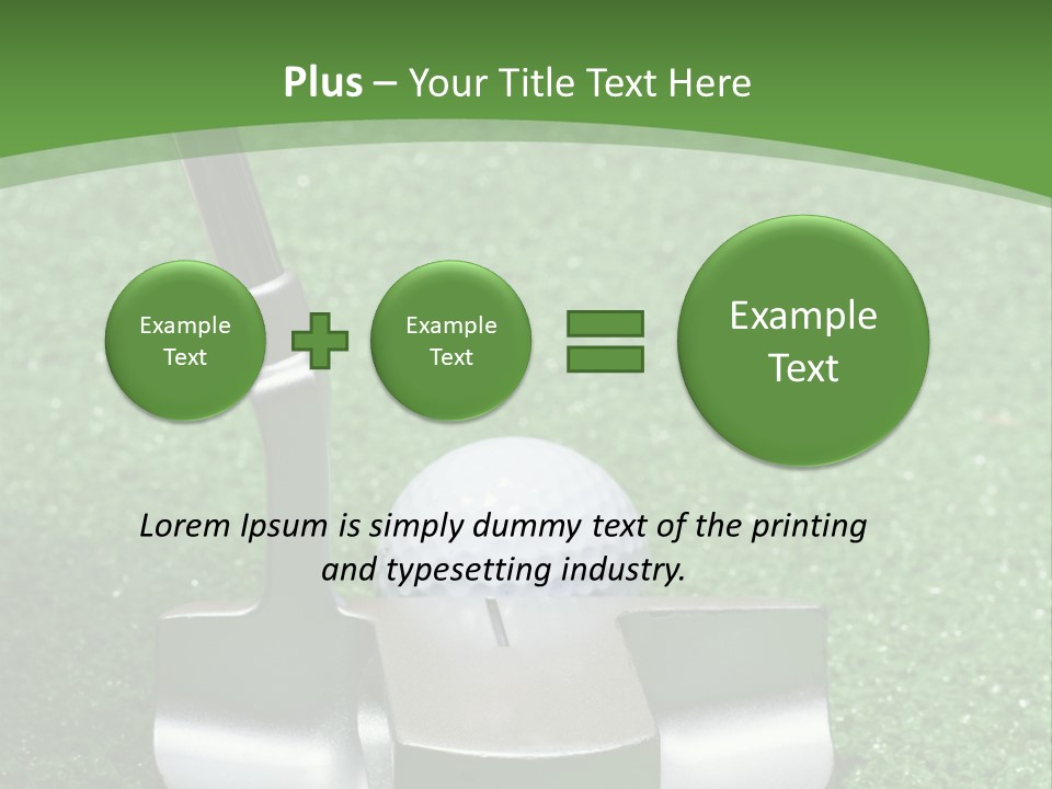 Par Turf Golf PowerPoint Template