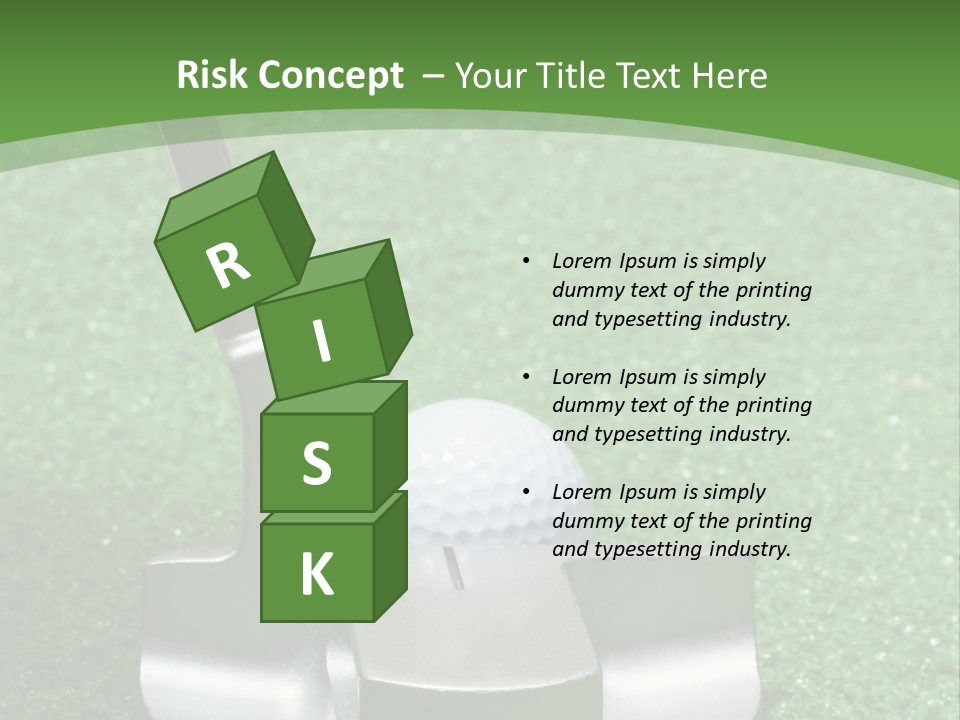 Par Turf Golf PowerPoint Template