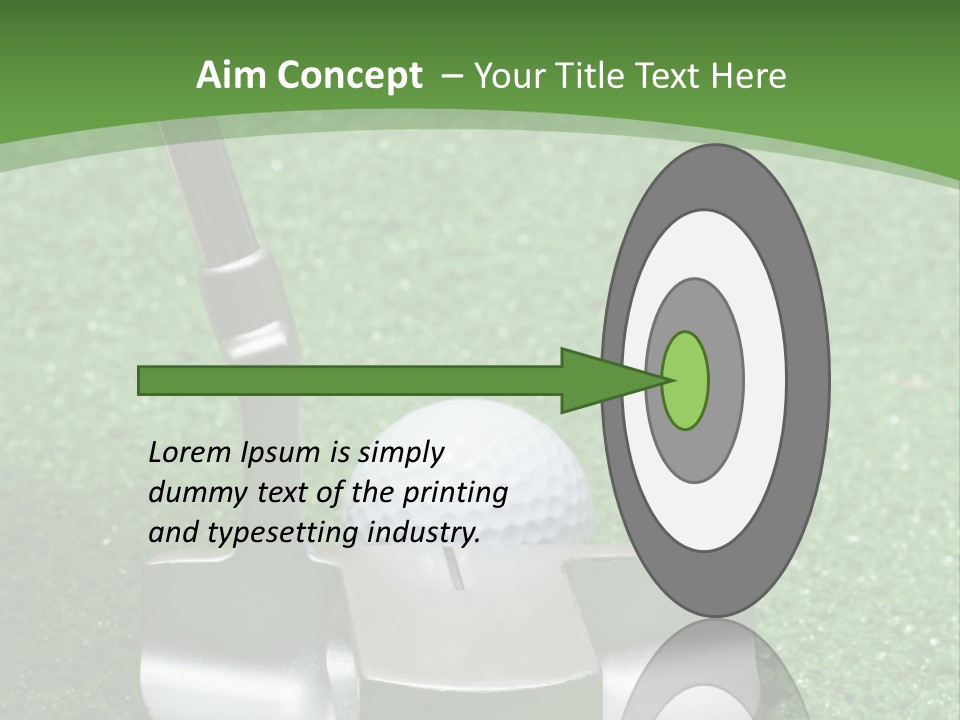 Par Turf Golf PowerPoint Template
