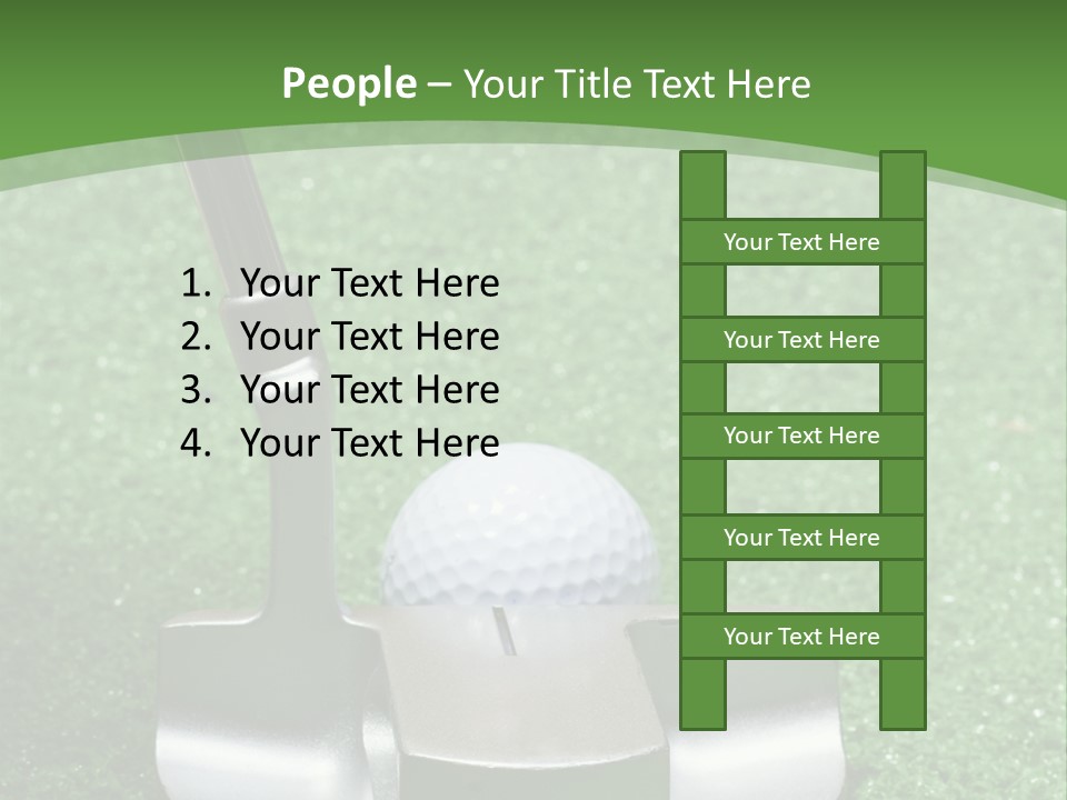 Par Turf Golf PowerPoint Template