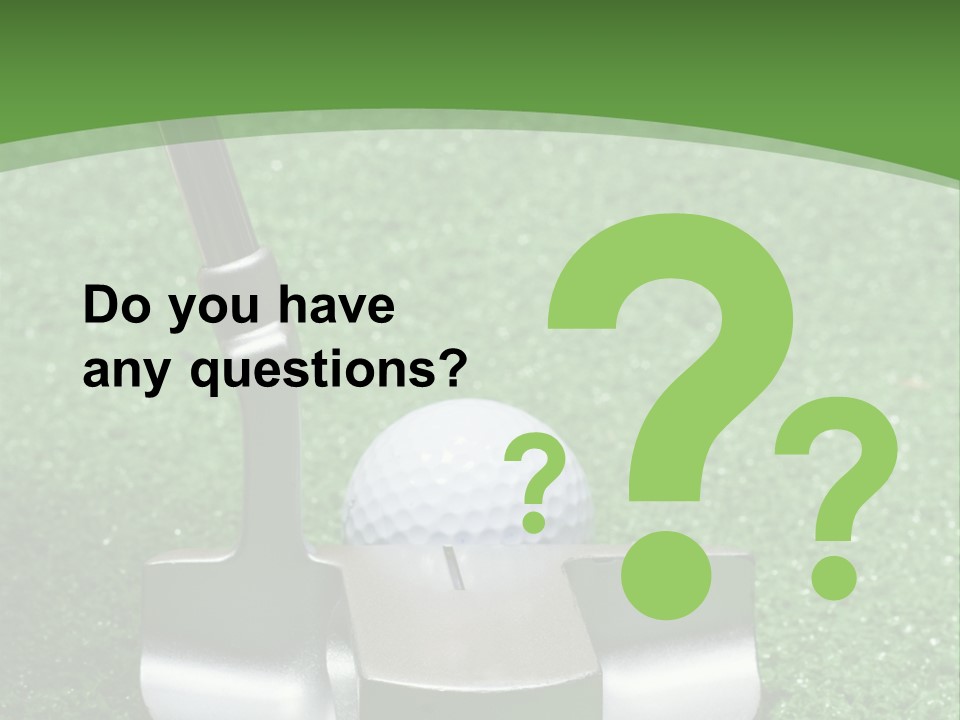 Par Turf Golf PowerPoint Template