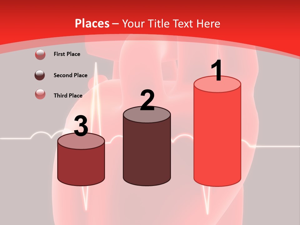 Graph Healthcare Frequency PowerPoint Template