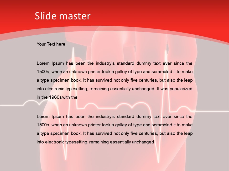 Graph Healthcare Frequency PowerPoint Template