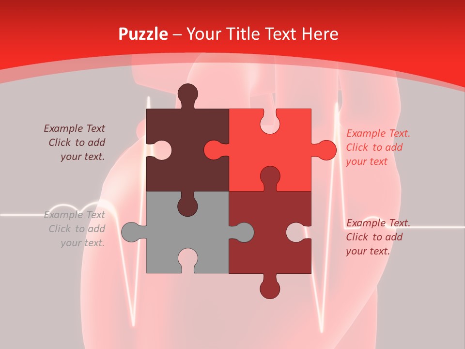 Graph Healthcare Frequency PowerPoint Template