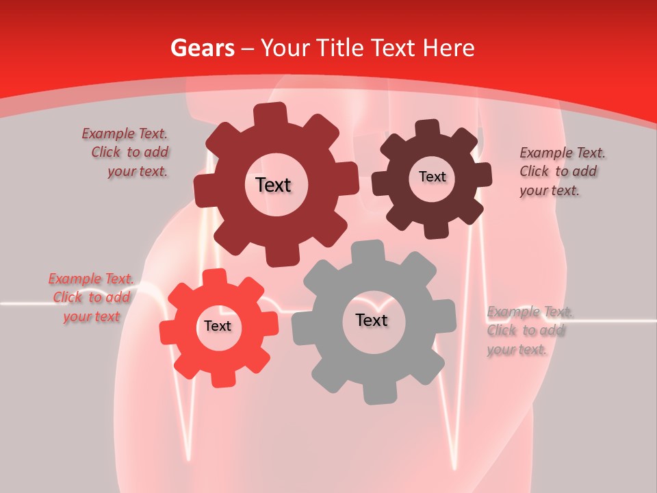 Graph Healthcare Frequency PowerPoint Template