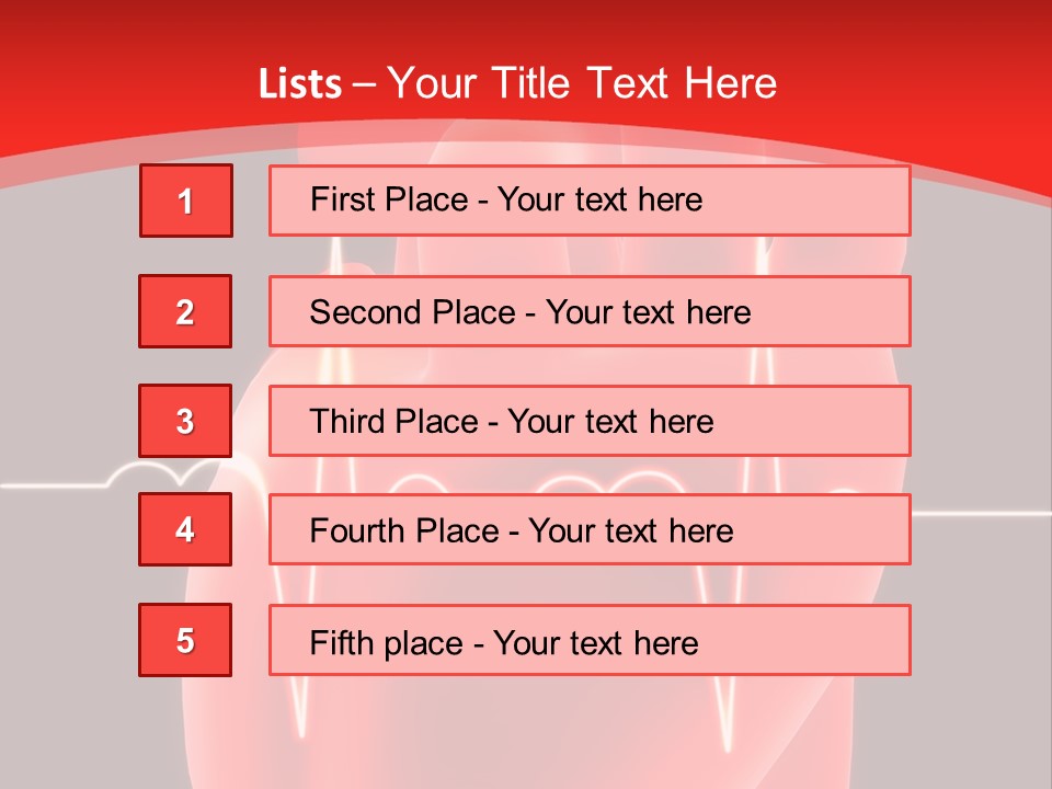 Graph Healthcare Frequency PowerPoint Template