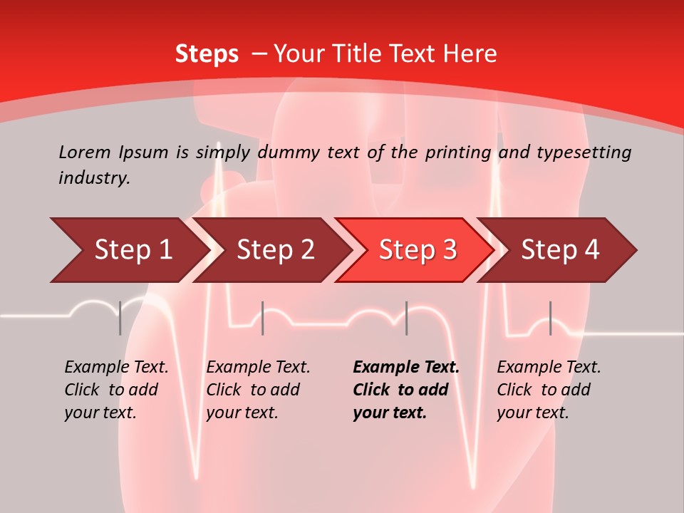 Graph Healthcare Frequency PowerPoint Template