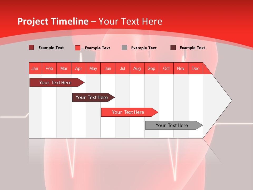 Graph Healthcare Frequency PowerPoint Template