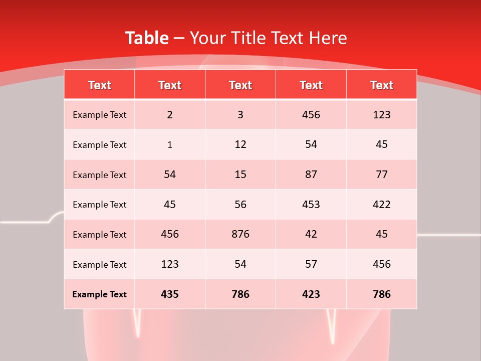 Graph Healthcare Frequency PowerPoint Template