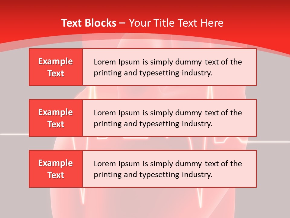 Graph Healthcare Frequency PowerPoint Template