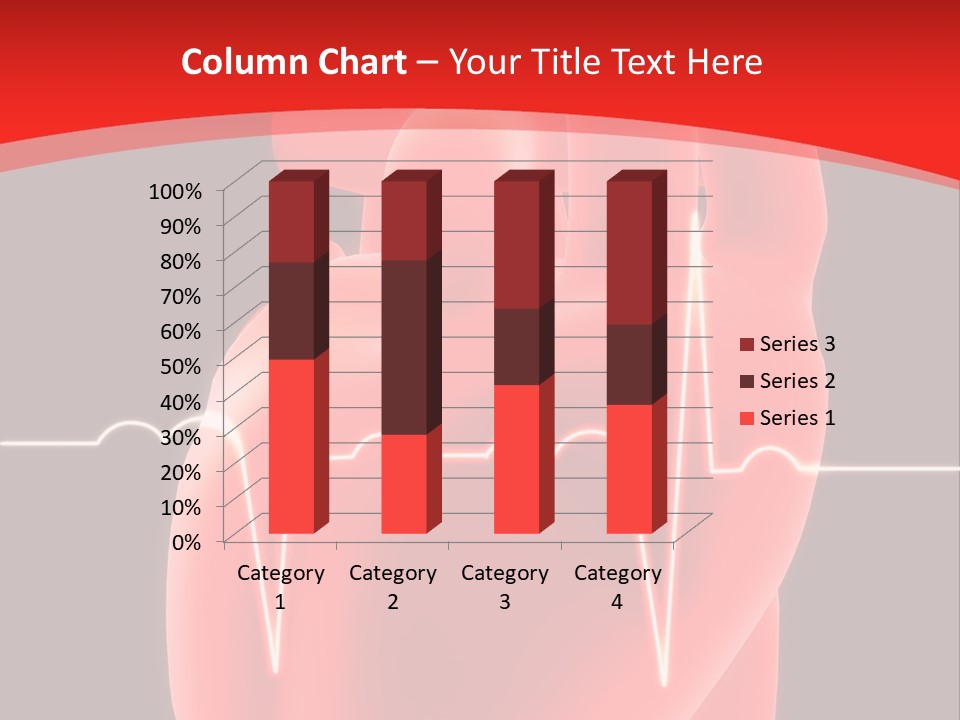 Graph Healthcare Frequency PowerPoint Template