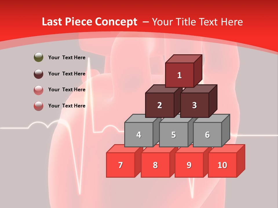 Graph Healthcare Frequency PowerPoint Template