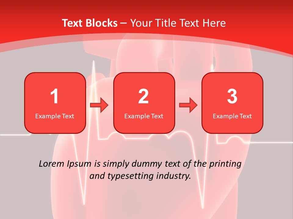 Graph Healthcare Frequency PowerPoint Template