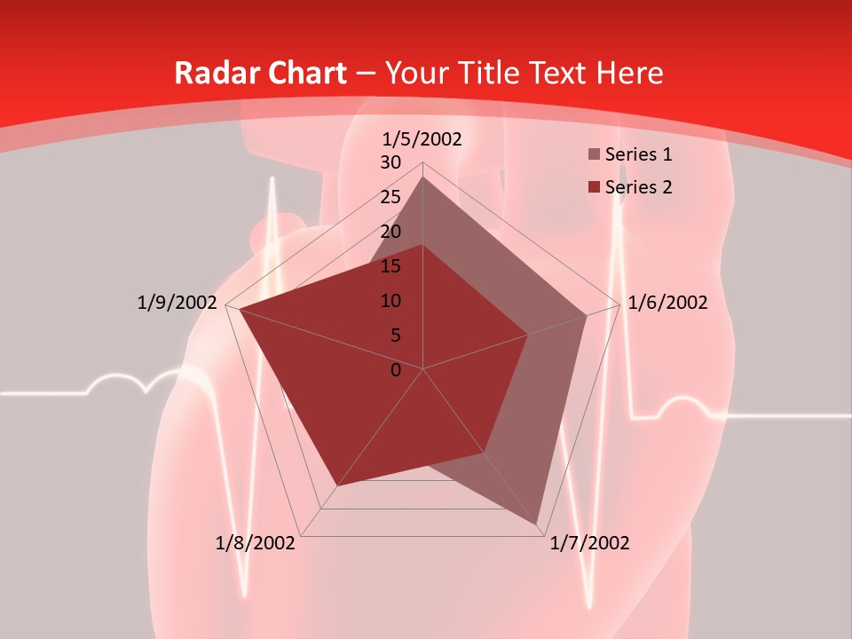 Graph Healthcare Frequency PowerPoint Template