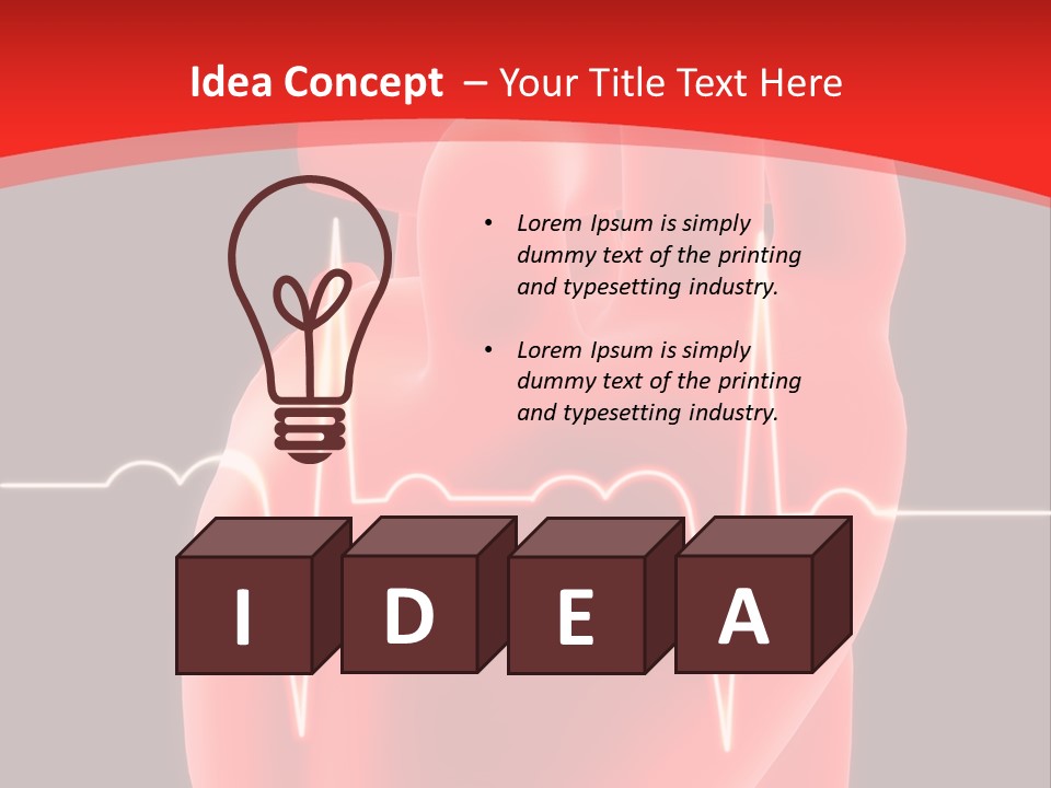 Graph Healthcare Frequency PowerPoint Template