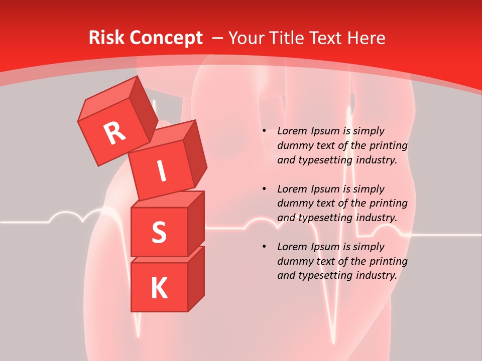 Graph Healthcare Frequency PowerPoint Template