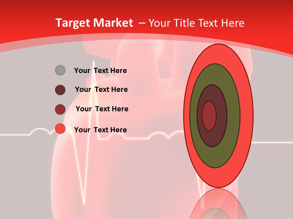 Graph Healthcare Frequency PowerPoint Template