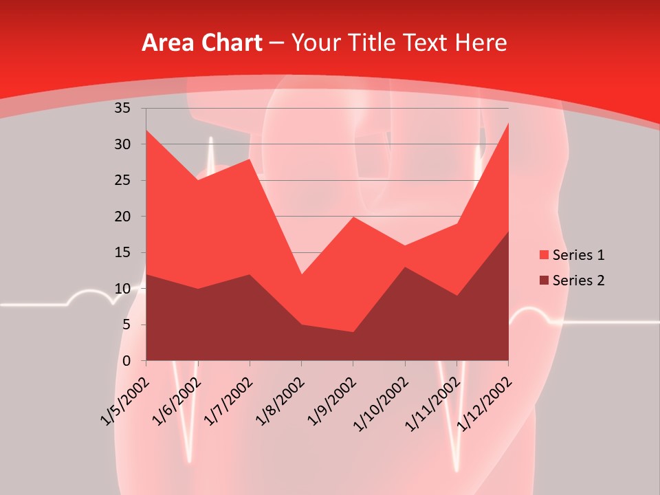 Graph Healthcare Frequency PowerPoint Template