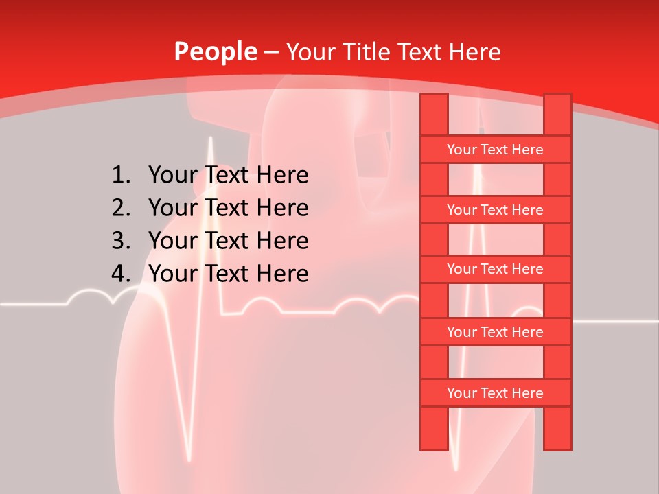 Graph Healthcare Frequency PowerPoint Template