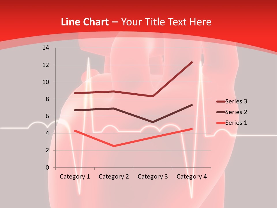 Graph Healthcare Frequency PowerPoint Template