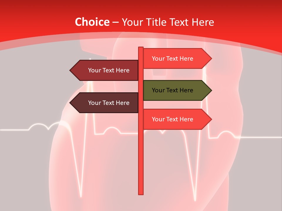 Graph Healthcare Frequency PowerPoint Template