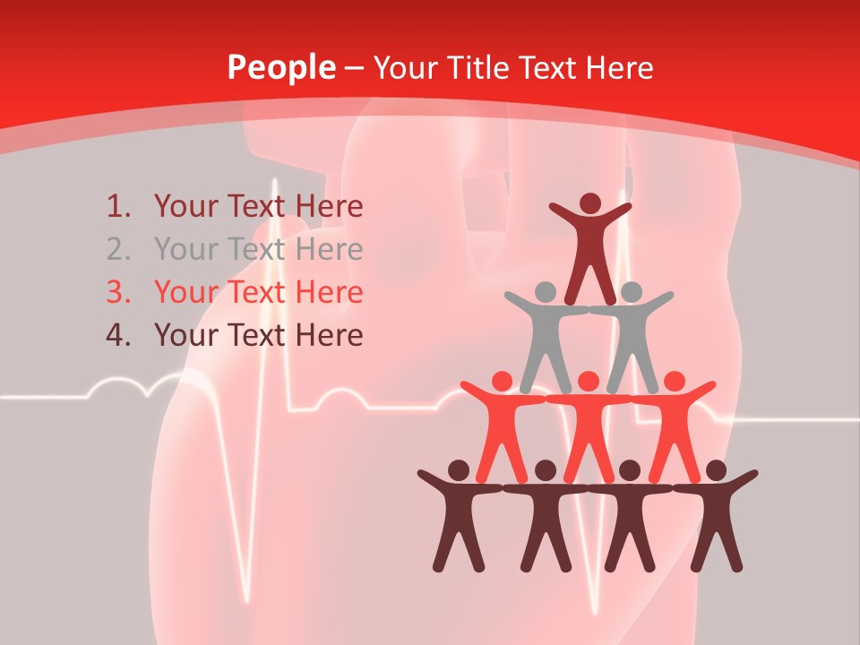 Graph Healthcare Frequency PowerPoint Template