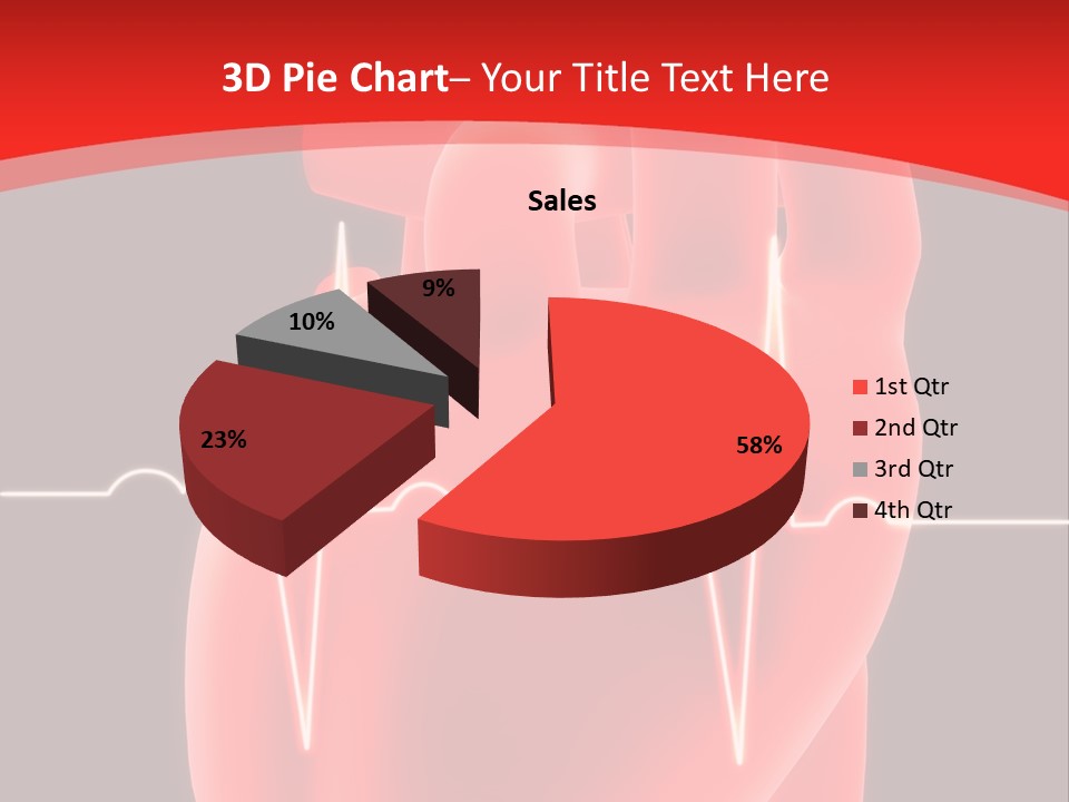 Graph Healthcare Frequency PowerPoint Template