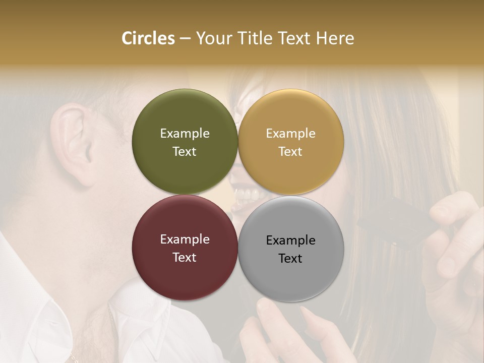 A Man And A Woman Eating A Chocolate Bar PowerPoint Template