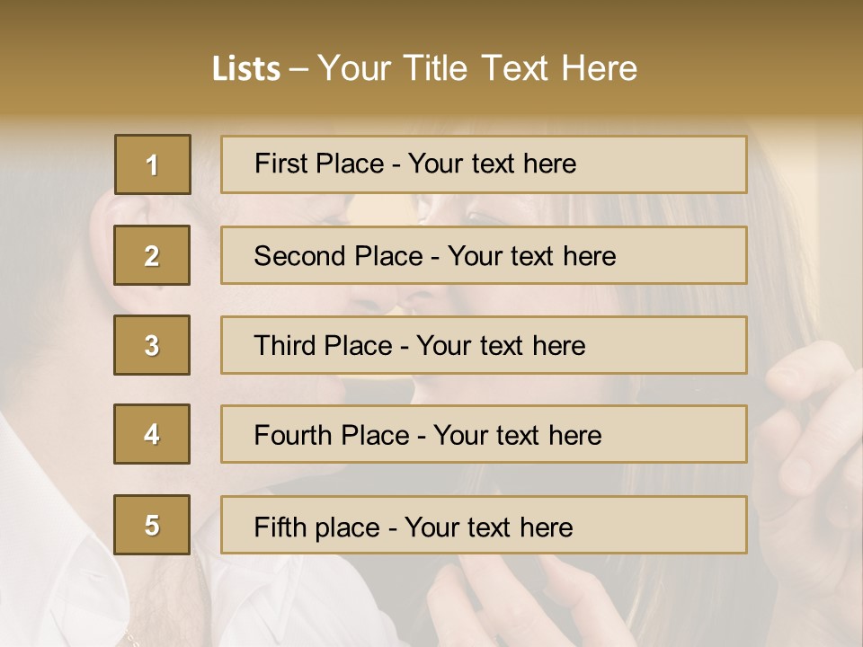 A Man And A Woman Eating A Chocolate Bar PowerPoint Template