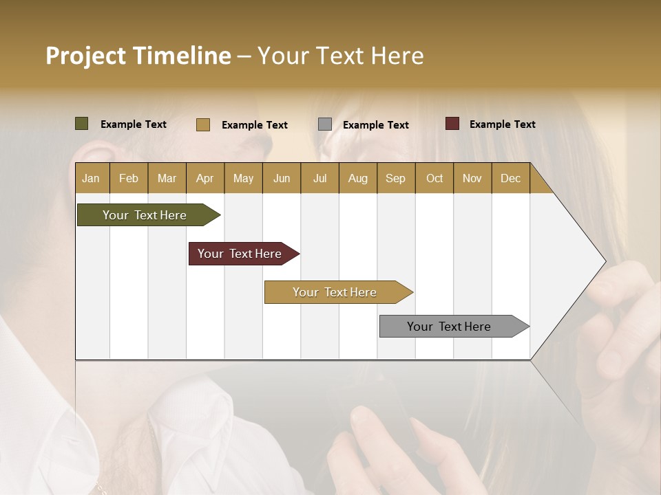 A Man And A Woman Eating A Chocolate Bar PowerPoint Template
