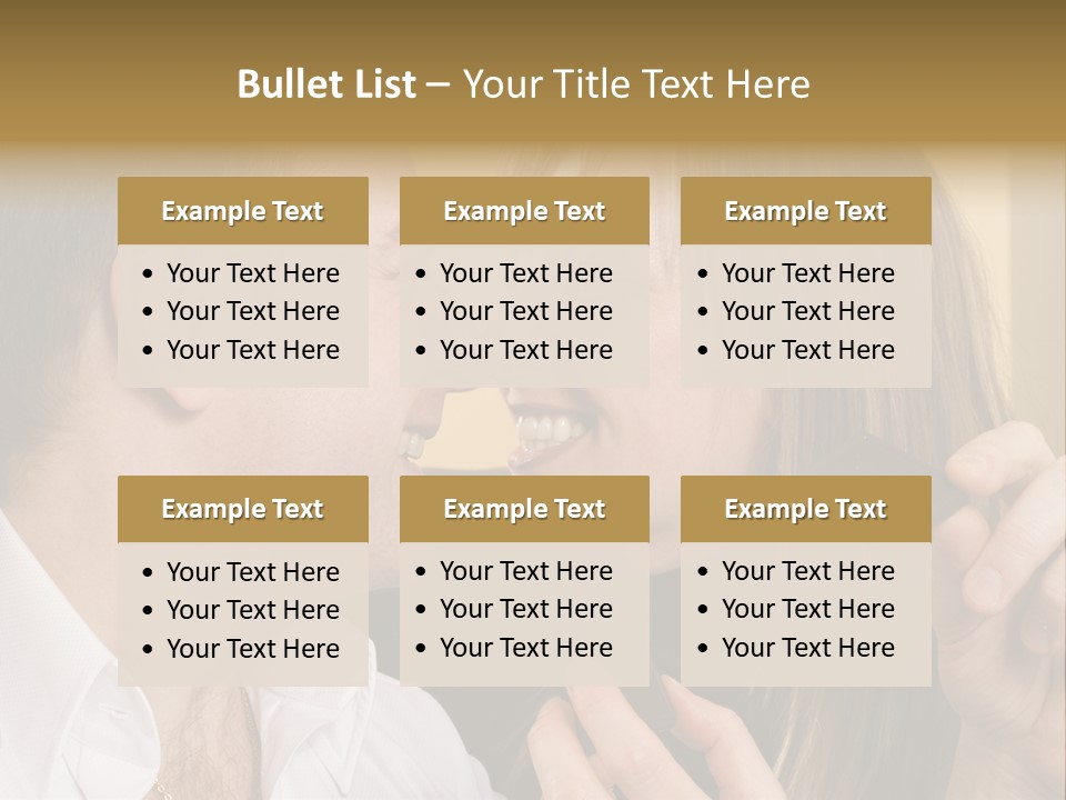 A Man And A Woman Eating A Chocolate Bar PowerPoint Template