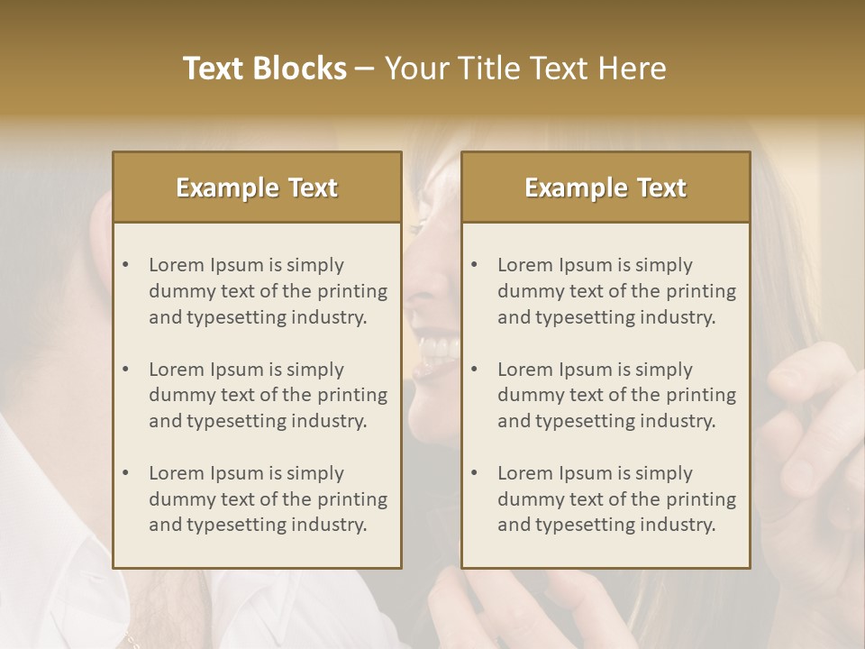 A Man And A Woman Eating A Chocolate Bar PowerPoint Template
