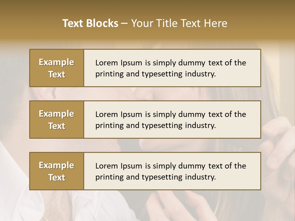 A Man And A Woman Eating A Chocolate Bar PowerPoint Template