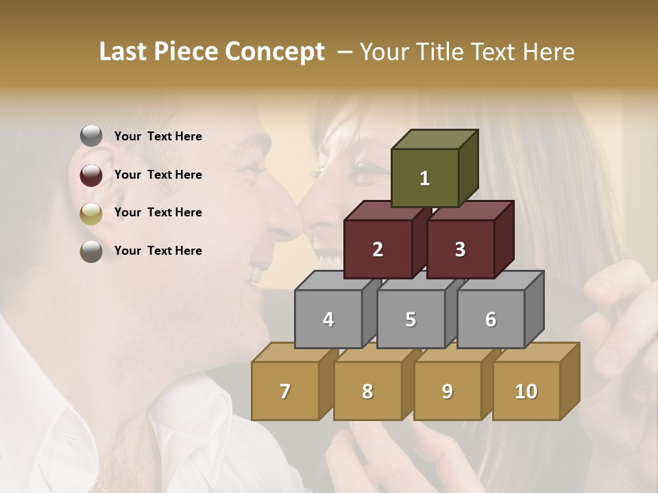 A Man And A Woman Eating A Chocolate Bar PowerPoint Template