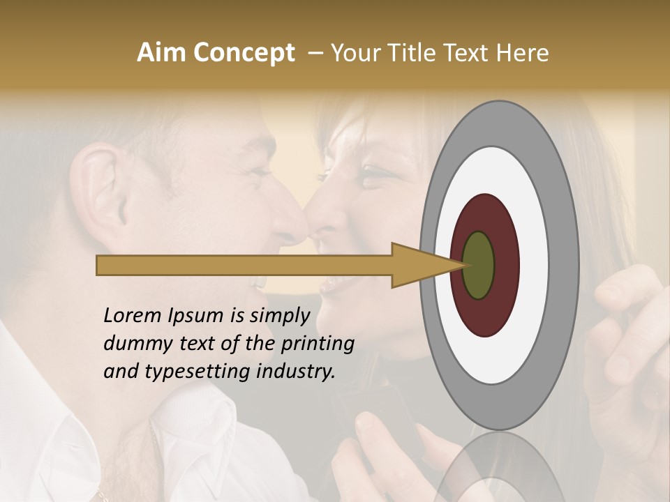 A Man And A Woman Eating A Chocolate Bar PowerPoint Template