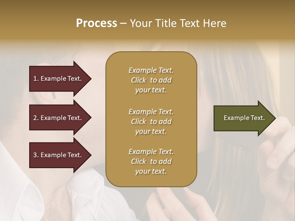 A Man And A Woman Eating A Chocolate Bar PowerPoint Template